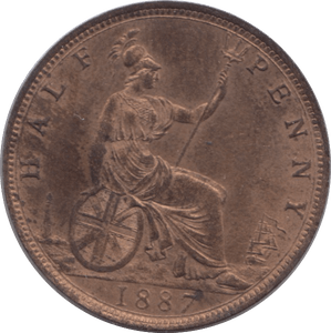 1887 HALFPENNY ( BU ) - Halfpenny - Cambridgeshire Coins
