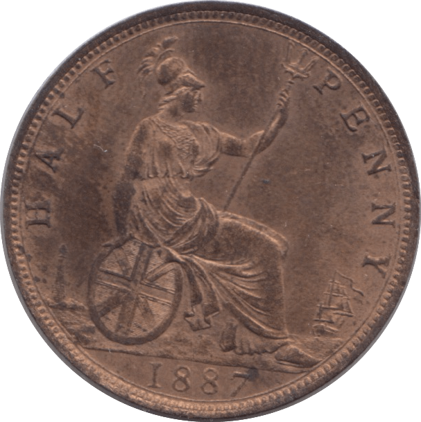 1887 HALFPENNY ( BU ) - Halfpenny - Cambridgeshire Coins
