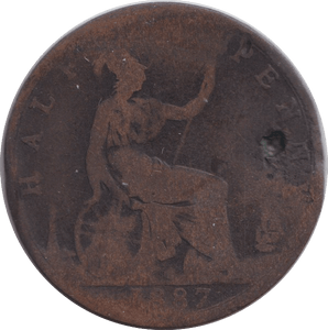 1887 HALFPENNY ( FAIR ) - HALFPENNY - Cambridgeshire Coins