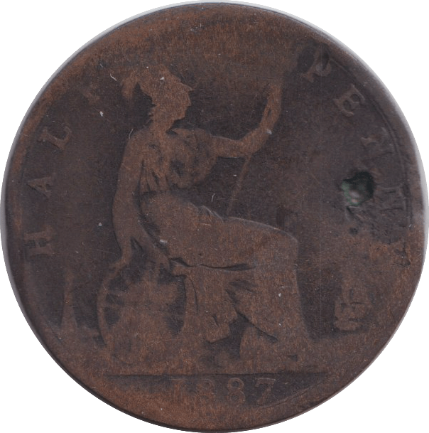 1887 HALFPENNY ( FAIR ) - HALFPENNY - Cambridgeshire Coins