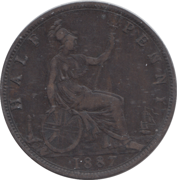 1887 HALFPENNY ( GF ) - HALFPENNY - Cambridgeshire Coins