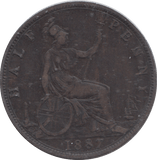 1887 HALFPENNY ( GF ) - HALFPENNY - Cambridgeshire Coins