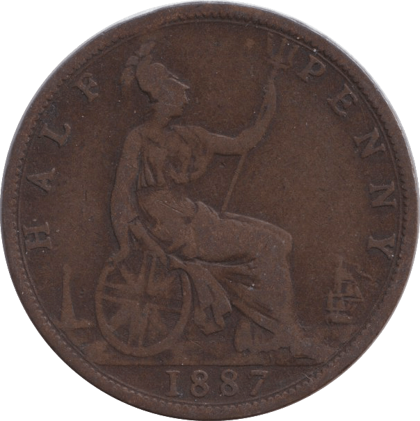 1887 HALFPENNY ( NF ) - HALFPENNY - Cambridgeshire Coins