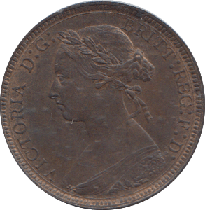 1887 HALFPENNY ( UNC ) - HALFPENNY - Cambridgeshire Coins