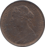 1887 HALFPENNY ( UNC ) - HALFPENNY - Cambridgeshire Coins