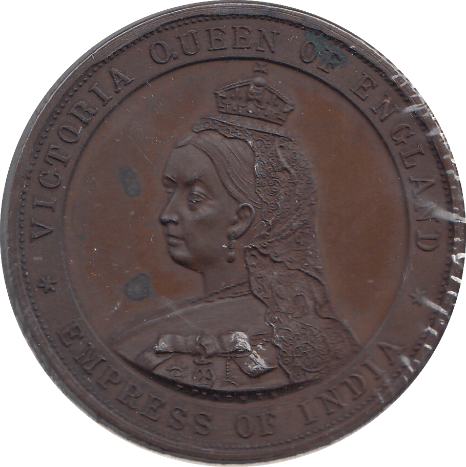 1887 JUBILEE MEDALLION EMPRESS OF INDIA F87 - MEDALS & MEDALLIONS - Cambridgeshire Coins