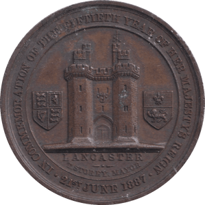 1887 MEDALLION GOLDEN JUBILEE OF QUEEN VICTORIA - MEDALS & MEDALLIONS - Cambridgeshire Coins