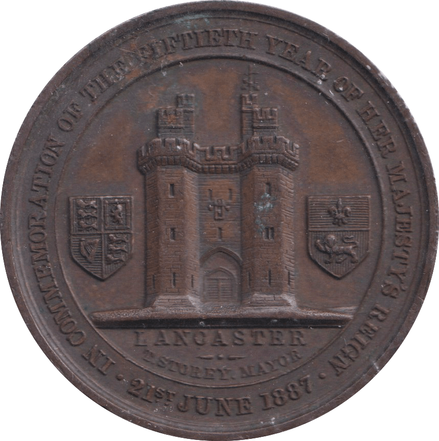 1887 MEDALLION GOLDEN JUBILEE OF QUEEN VICTORIA - MEDALS & MEDALLIONS - Cambridgeshire Coins