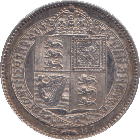 1887 ONE SHILLING ( GF ) - SHILLING - Cambridgeshire Coins