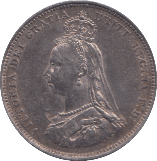1887 ONE SHILLING ( GF ) - SHILLING - Cambridgeshire Coins
