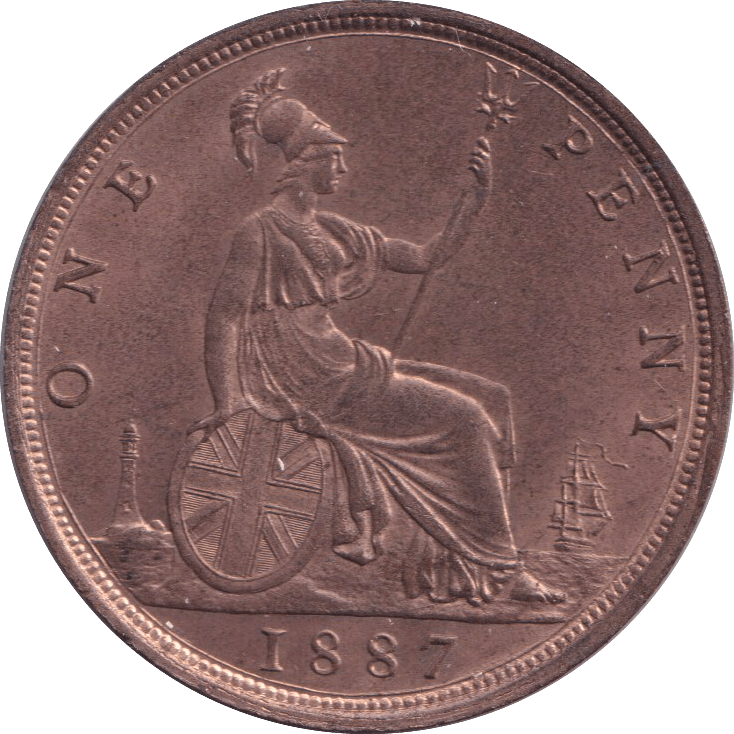 1887 PENNY ( UNC ) - PENNY - Cambridgeshire Coins