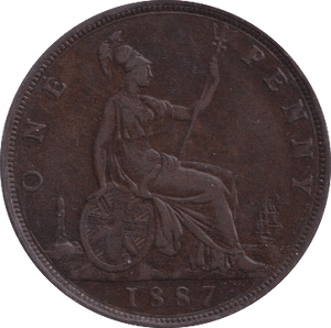 1887 PENNY ( VF ) - PENNY - Cambridgeshire Coins