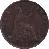 1887 PENNY ( VF ) - PENNY - Cambridgeshire Coins