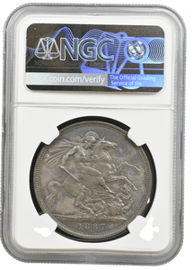 1887 PROOF CROWN NGC PF 61 - NGC SILVER COINS - Cambridgeshire Coins