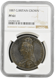 1887 PROOF CROWN NGC PF 61 - NGC SILVER COINS - Cambridgeshire Coins