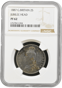 1887 PROOF FLORIN NGC PF 62 - NGC SILVER COINS - Cambridgeshire Coins