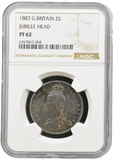 1887 PROOF FLORIN NGC PF 62 - NGC SILVER COINS - Cambridgeshire Coins