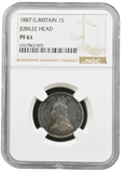 1887 PROOF SHILLING NGC PF 61 - NGC SILVER COINS - Cambridgeshire Coins