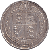 1887 SHILLING ( AUNC ) - Shilling - Cambridgeshire Coins