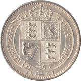 1887 SHILLING ( AUNC ) - SHILLING - Cambridgeshire Coins