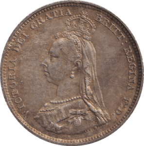 1887 SHILLING ( AUNC ) - SHILLING - Cambridgeshire Coins