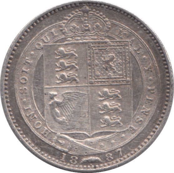 1887 SHILLING ( EF ) 1 - Shilling - Cambridgeshire Coins