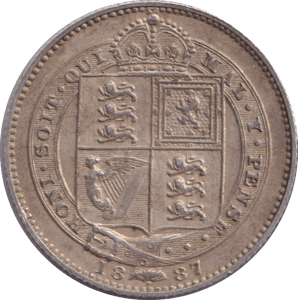 1887 SHILLING ( EF ) - Shilling - Cambridgeshire Coins