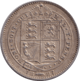 1887 SHILLING ( EF ) - Shilling - Cambridgeshire Coins