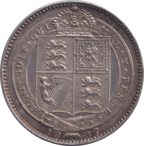 1887 SHILLING ( EF ) - Shilling - Cambridgeshire Coins