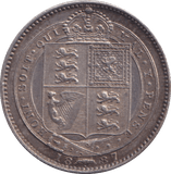 1887 SHILLING ( EF ) - Shilling - Cambridgeshire Coins