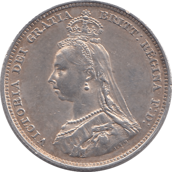 1887 SHILLING ( EF ) - Shilling - Cambridgeshire Coins