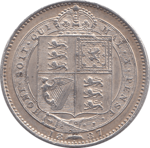 1887 SHILLING ( EF ) - Shilling - Cambridgeshire Coins