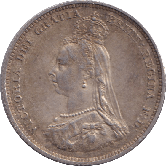 1887 SHILLING ( EF ) - Shilling - Cambridgeshire Coins