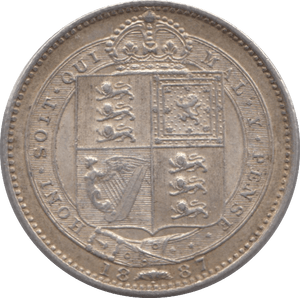 1887 SHILLING ( EF ) - Shilling - Cambridgeshire Coins