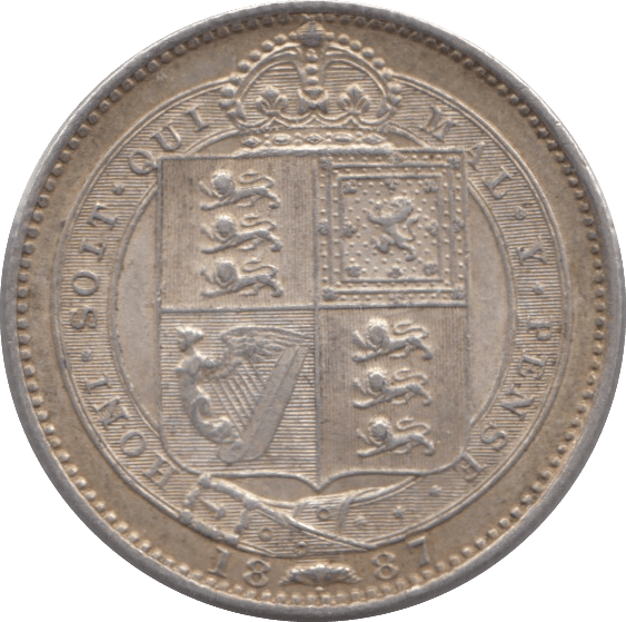 1887 SHILLING ( EF ) - Shilling - Cambridgeshire Coins