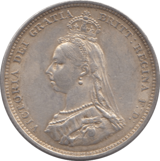 1887 SHILLING ( EF ) - Shilling - Cambridgeshire Coins