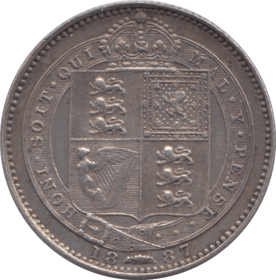 1887 SHILLING ( EF ) - Shilling - Cambridgeshire Coins