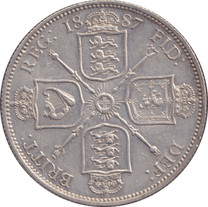 1887 SHILLING ( EF ) - SHILLING - Cambridgeshire Coins