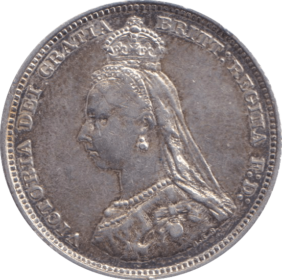 1887 SHILLING ( EF ) - SHILLING - Cambridgeshire Coins