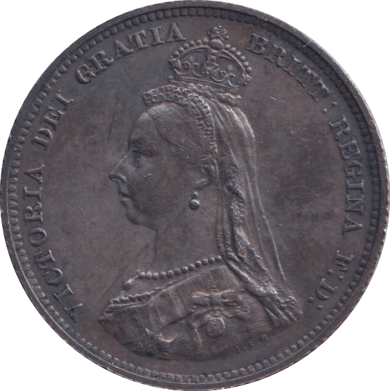 1887 SHILLING ( EF ) - SHILLING - Cambridgeshire Coins