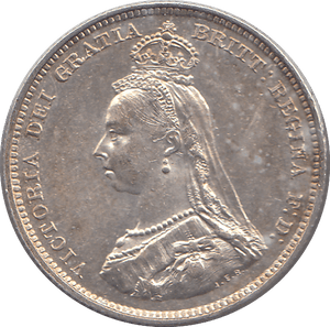1887 SHILLING (EF) - SHILLING - Cambridgeshire Coins
