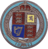 1887 SHILLING ENAMELLED ( FINE ) - SHILLING - Cambridgeshire Coins