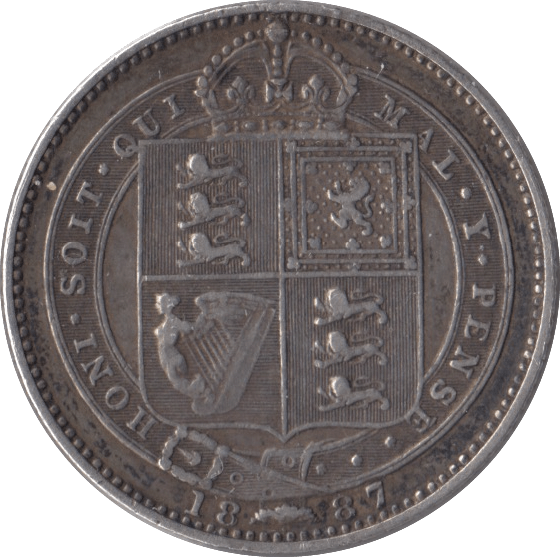 1887 SHILLING ( FAIR ) - Shilling - Cambridgeshire Coins
