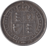 1887 SHILLING ( FAIR ) - Shilling - Cambridgeshire Coins