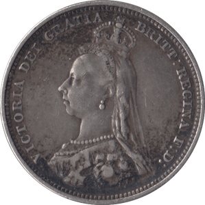 1887 SHILLING ( FAIR ) - Shilling - Cambridgeshire Coins