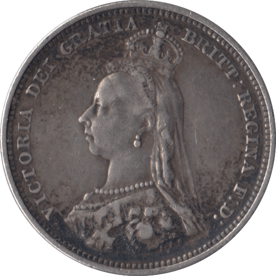 1887 SHILLING ( FAIR ) - Shilling - Cambridgeshire Coins
