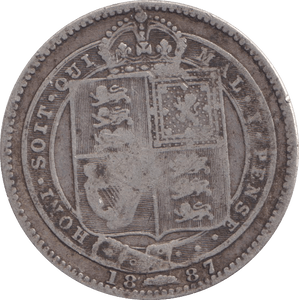 1887 SHILLING ( FINE ) - SHILLING - Cambridgeshire Coins