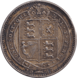 1887 SHILLING ( FINE ) - SHILLING - Cambridgeshire Coins