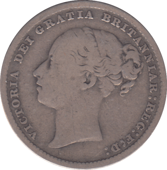 1887 SHILLING ( FINE ) - SHILLING - Cambridgeshire Coins