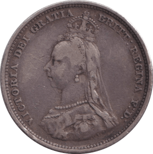 1887 SHILLING ( FINE ) - SHILLING - Cambridgeshire Coins